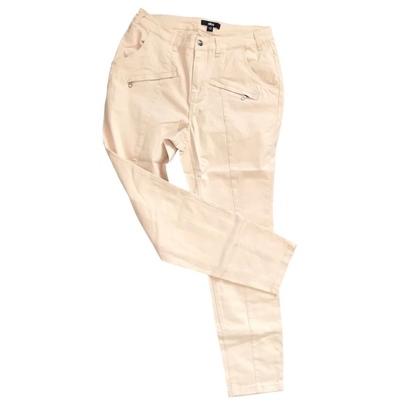 Ellos Beige Moto Jeans Pants Size 12 NWOT - Picture 6 of 16
